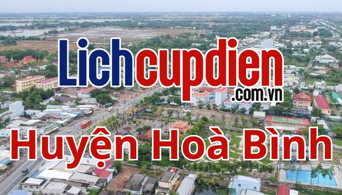 Lịch cúp điện huyện Hòa Bình