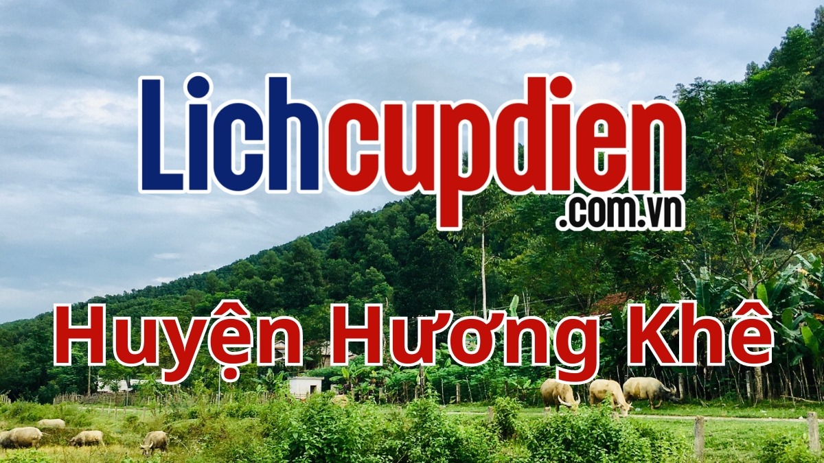 Lịch cúp điện huyện Hương Khê