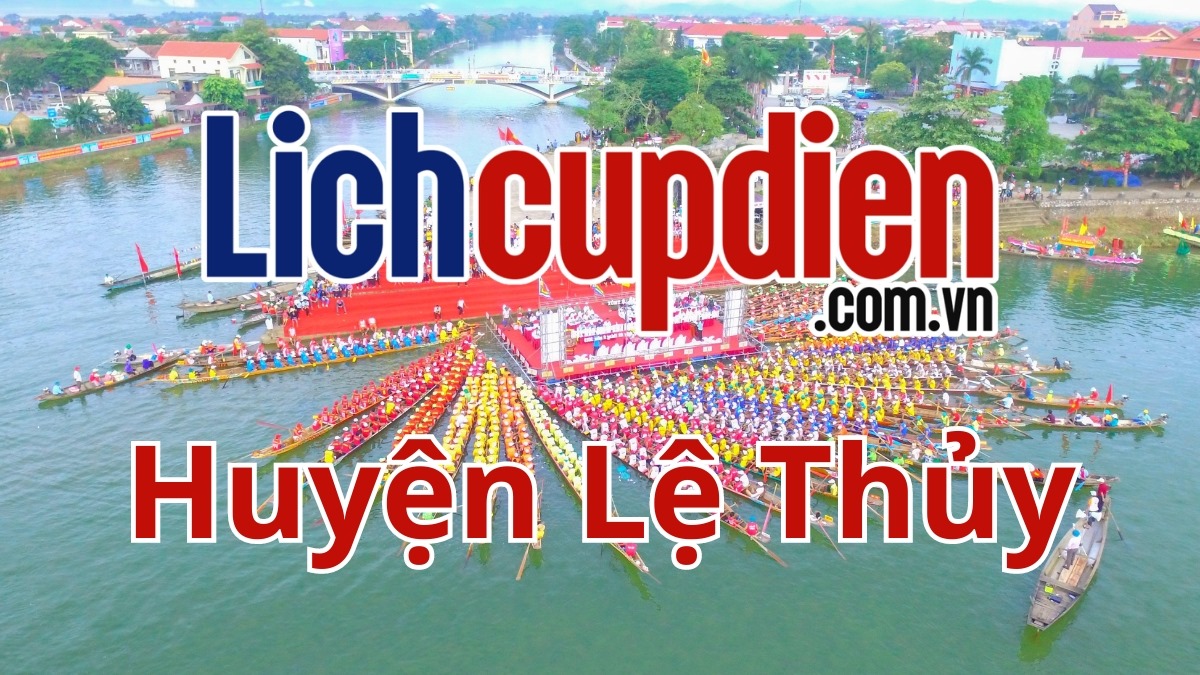 lịch cúp điện huyện lệ thủy