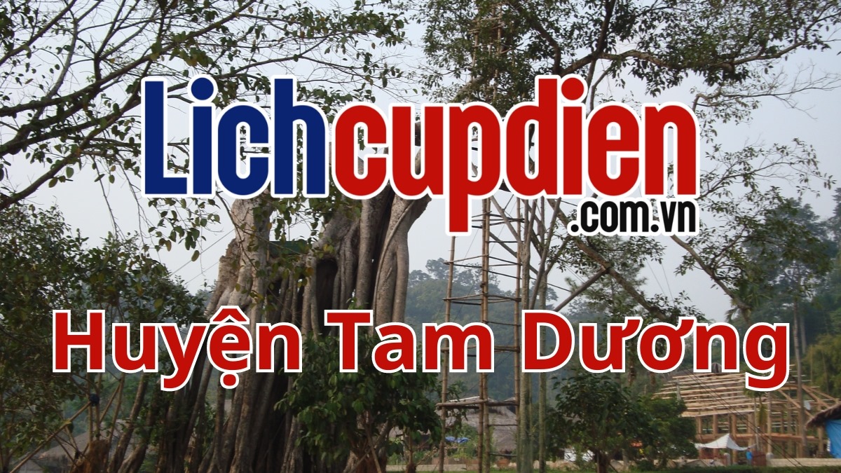 Lịch cúp điện huyện Tam Dương