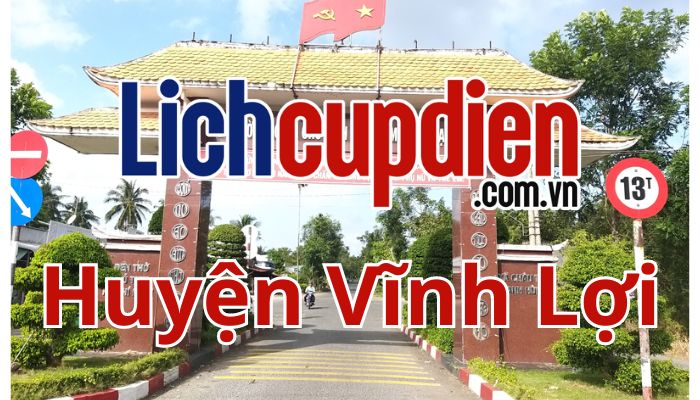 Lịch cúp điện huyện Vĩnh Lợi