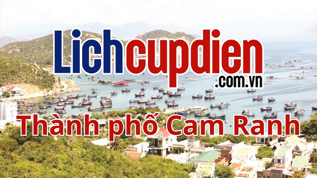 Lịch cúp điện thành phố Cam Ranh